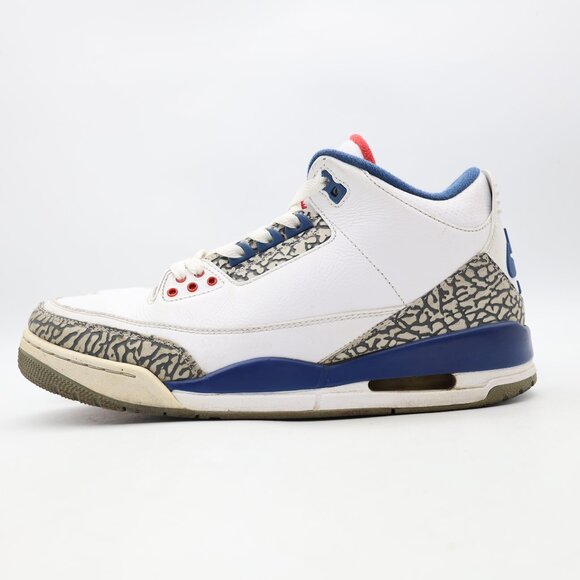 Nike Air Jordan 3 Retro OG Mid True Blue 2016 Men's US Size 10.5 Sneakers - Picture 4 of 12